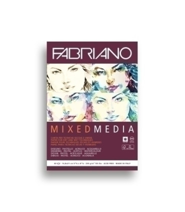 BLOC DIBUJO FABRIANO MIX MEDIA A5 250g