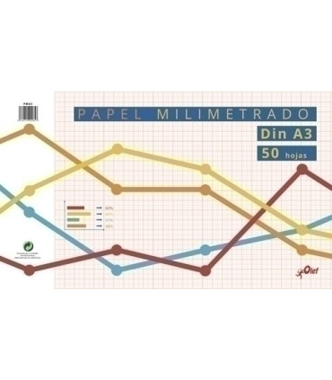 BLOC DIBUJO OLEF MILIMETRADO A3 80g 50h