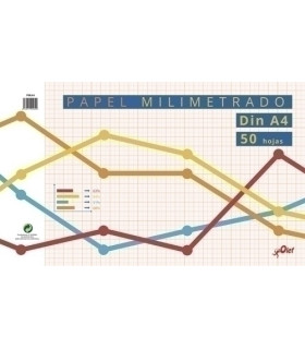 BLOC DIBUJO OLEF MILIMETRADO A4 80g 50h