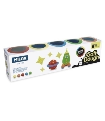 PASTA MODELAR MILAN SOFT DOUGH NEON C/5