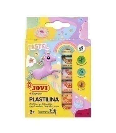 PLASTILINA JOVI 90 PASTEL BARRA EST.6