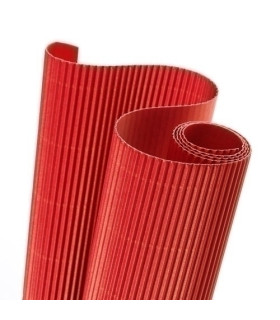 CARTON ONDUL.CANSON R.0,5x0,7 ROJO P/10