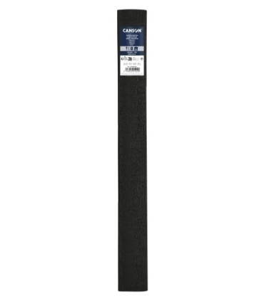 PAPEL CREPE CANSON 40g 0,5x2,5 NEGRO