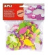 GOMA EVA APLI F.ADH.PURP.FLORES B/48