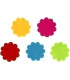 FIGURAS FIELTRO ADHES.FLORES PACK 30