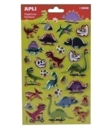 STICKERS APLI (18048) Bl.1h.DINOSAURIOS