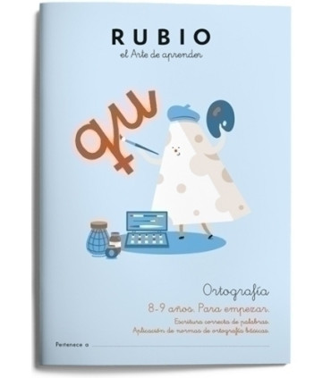 CUADERNO RUBIO ORTOGRAFIA 3 8-9 AÑOS