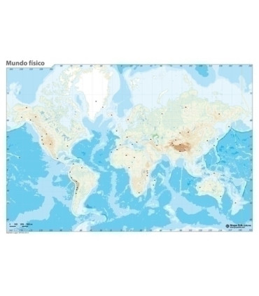 MAPA MUDO ERIK COLOR FISICO MUNDO