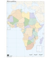 MAPA MUDO ERIK COLOR POLITICO AFRICA