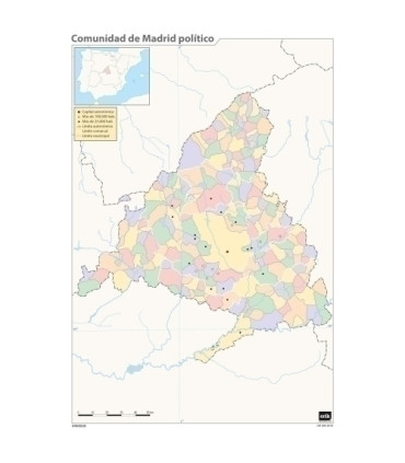 MAPA MUDO ERIK COLOR POLITICO COM. MADRI