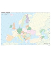 MAPA MUDO ERIK COLOR POLITICO EUROPA