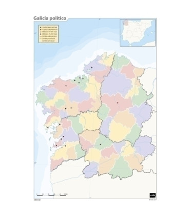 MAPA MUDO ERIK COLOR POLITICO GALICIA