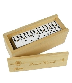 JUEGO DOMINO CHAMELO CELULOIDE C/ MADERA