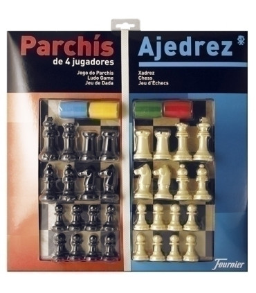 JUEGO PARCHIS AJEDREZ 40 Cmt + ACCESORIO