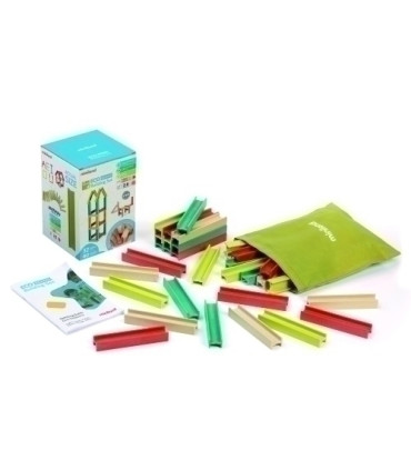 JUEGO ED.MINILAND ECO BEAMS BUILDING SET