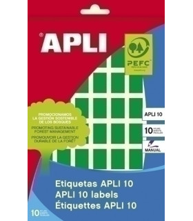 ETIQ.MAN.BOLSA APLI 02753 CL.VERDE 12x18