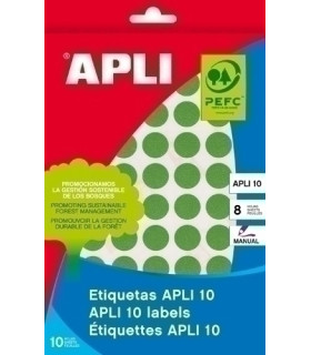 ETIQ.MAN.BOLSA APLI 02757 CL.VERDE 25x40