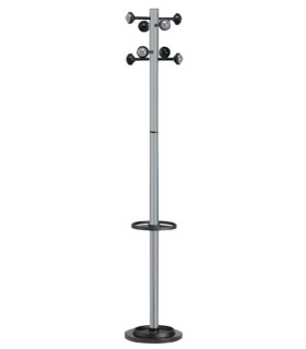 PERCHERO PIE UNILUX ACCUEIL 8 BOLAS GRIS
