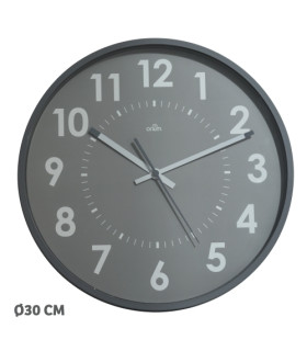 RELOJ PARED CEP ANALOGICO 30 CM GRIS