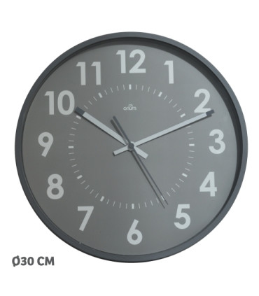 RELOJ PARED CEP ANALOGICO 30 CM GRIS