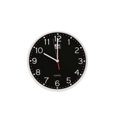 RELOJ PARED OXFORD CALM NEGRO 25 cm Ø