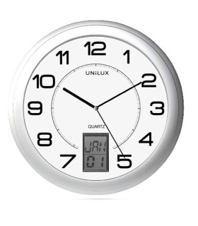 RELOJ PARED UNILUX INSTINCT 30,5 CM GRIS