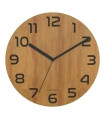 RELOJ PARED UNILUX PALMA BAMBOO 30 CM