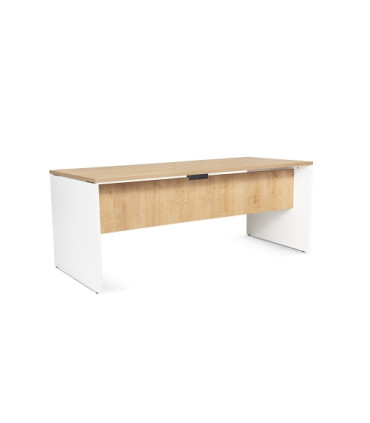 MESA ROCADA WORK  180x80 BLANCO/ROBLE