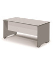 MESA ROCADA WORK 120x60 ALUMINIO/GRIS