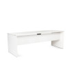 MESA ROCADA WORK 200x80 BLANCO/BLANCO