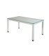 MESA ROCADA EXECUTIVE 160x80 BL/CRISTAL