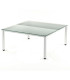 MESA ROCADA EXECUTIVE 180x163 BL/CRISTAL