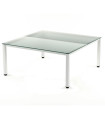 MESA ROCADA EXECUTIVE 180x163 BL/CRISTAL