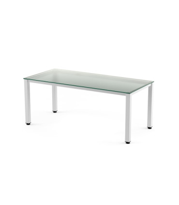 MESA ROCADA EXECUTIVE 180x80 BL/CRISTAL