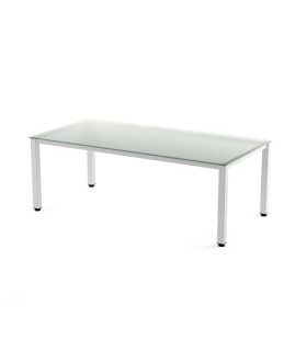MESA ROCADA EXECUTIVE 200x100 BL/CRISTAL