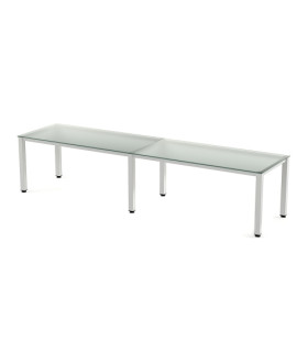 MESA ROCADA EXECUTIVE 360x80 BL/CRISTAL
