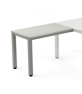 MESA ROCADA EXEC. ALA 100x60 AL/GRIS