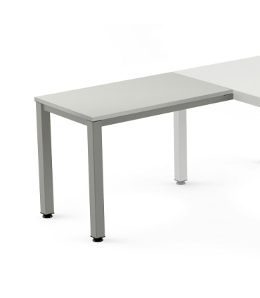 MESA ROCADA EXEC. ALA 100x60 AL/GRIS