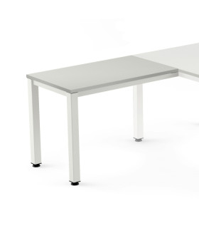 MESA ROCADA EXEC. ALA 100x60 BL/GRIS