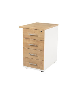 CAJONERA ROCADA 4 CAJONES BL/ROBLE