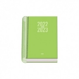 Agenda Escolar (2022-23) Dohe Sigma Espiral Tapa Extradura A6 110x150 D/P Verde
