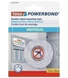 CINTA DOBLE CARA TESA 1,5x19 UNIVERSAL