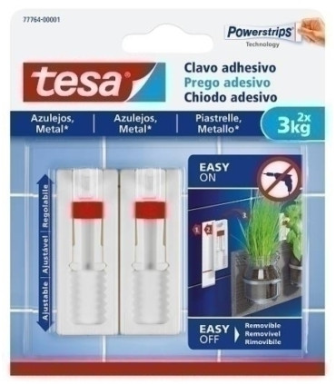 CLAVO ADHESIVO TESA AJUSTABLE METAL 3KG