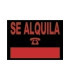 CARTEL ANUNCIO PVC 35x25 SE ALQUILA