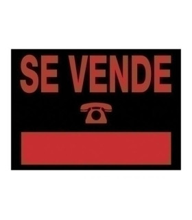 CARTEL ANUNCIO PVC 50x35 SE VENDE