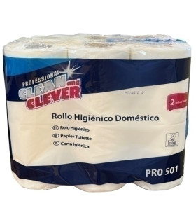 PAPEL HIGIENICO DOMESTICO 2 CAPAS 23M