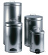 PAPELERA ACERO INOX TAPA PEDAL 12 LITROS