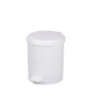 PAPELERA PL. CEP C/TAPA PEDAL 6L BLANCA