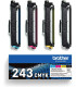 Brother TN243CMYK - Cartucho de tóner Negro, Cian, Magenta, Amarillo, Multi-pack