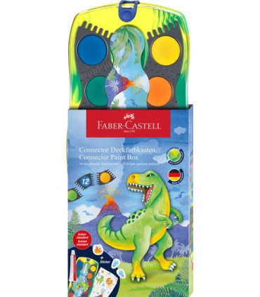 ACUARELAS FABER-CASTELL DINOS. E/12